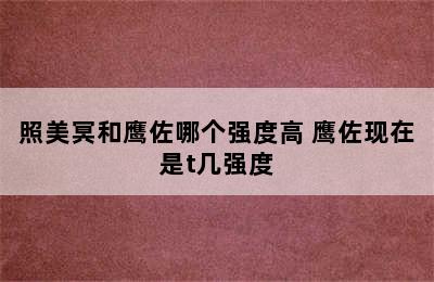 照美冥和鹰佐哪个强度高 鹰佐现在是t几强度